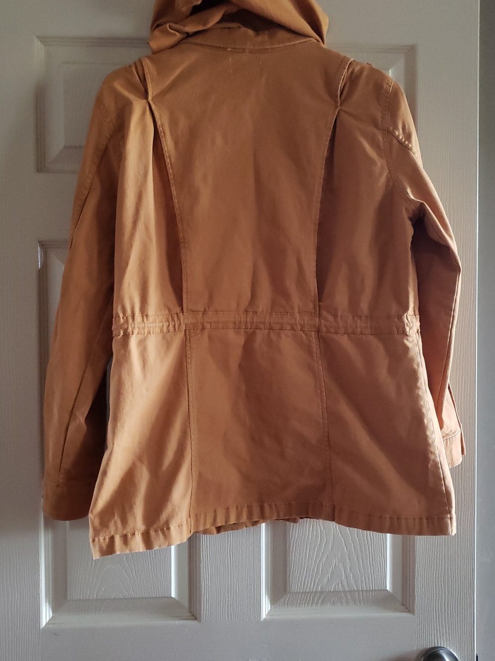 ๐๐ค๐ MARKET & SPRUCE MUSTARD YELLOW STITCH FIX CARGO JACKET DETACHABLE HOOD - Picture 8 of 12